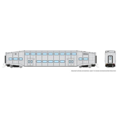 Rapido 546096 - N Bilevel Commuter Car - Undecorated Coach - Early