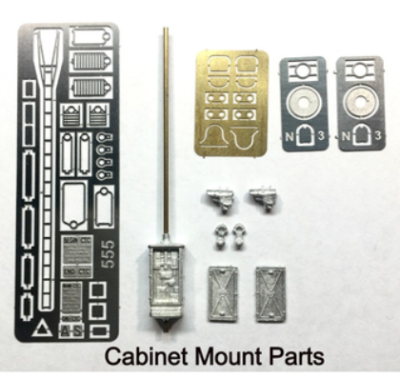 ShowCase Miniatures 555 - N Scale GRS Cabinet Mount Searchlight Signal