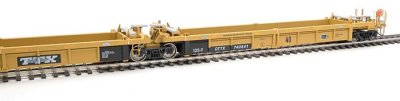 Walthers Mainline 55647 - HO RTR Thrall 5-Unit Rebuilt 40Ft Well Car - Trailer-Train DTTX #740841...