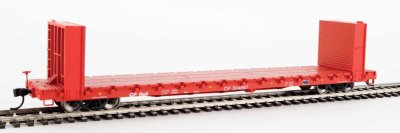 Walthers Mainline HO 5806 60ft Pullman-Standard Bulkhead Flatcar - Ready to Run --Canadian Pacifi...