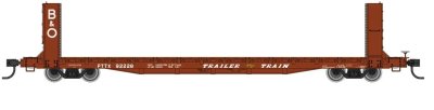 Walthers Mainline HO 5815 60ft Pullman-Standard Bulkhead Flatcar - Ready to Run --Trailer Train w...