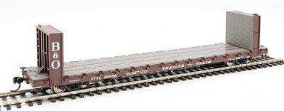 Walthers Mainline 5832 - HO RTR 60Ft Pullman-Standard Bulkhead Flatcar (48Ft IL) - Trailer-Train ...