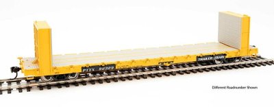 Walthers Mainline 5850 - HO RTR 60Ft Pullman-Standard Bulkhead Flatcar (48Ft IL) - PTTX #92332