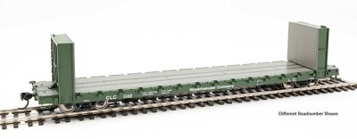 Walthers Mainline 5856 - HO RTR 60Ft Pullman-Standard Bulkhead Flatcar (48Ft IL) - Weyerhaeuser #...