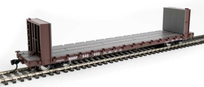 Walthers Mainline 5857 - HO RTR 60Ft Pullman-Standard Bulkhead Flatcar (48Ft IL) - BNSF #545005