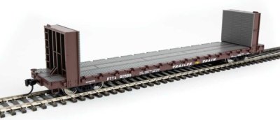 Walthers Mainline 5873 - HO RTR 60Ft Pullman-Standard Bulkhead Flatcar (48Ft IL) - Trailer Train ...