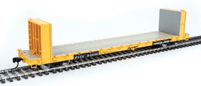 Walthers Mainline 5878 - HO RTR 60Ft Pullman-Standard Bulkhead Flatcar (48Ft IL) - PTTX #93436