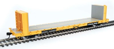 Walthers Mainline 5880 - HO RTR 60Ft Pullman-Standard Bulkhead Flatcar (48Ft IL) - PTTX #93493