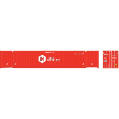 Atlas 50005953 - N Scale 53Ft Containers - HUB Group (DA Markings) Set #2 (3 pkg)