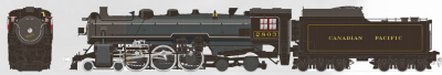 Rapido 601001 - HO Scale H1a Hudson Steam - DC/DCC Ready - Canadian Pacific (Delivery) #2803