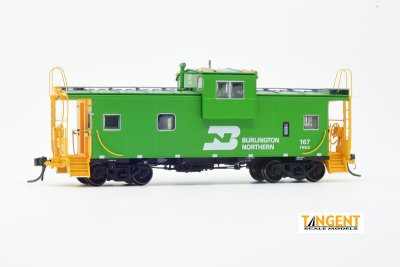 Tangent 60313 - HO BN International Wide-Vision Caboose - Fort Worth & Denver (1971) #166