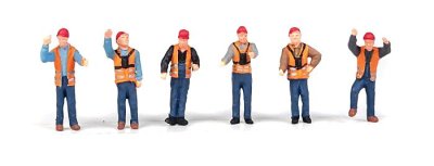 Walthers SceneMaster HO 6065 Railroad Yard Crew - pkg(6)