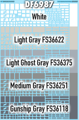 SmokeBox Graphics DF6987 - HO Rough-Edged Gray Paint Out Blanks