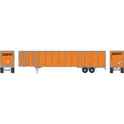 Athearn RTR 72793 - HO 53ft Wabash Plate Trailer - Schneider #F45555