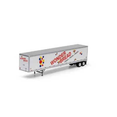 Athearn 72817 - HO RTR 53Ft Wabash Plate Trailer - Wonder Bread #61384