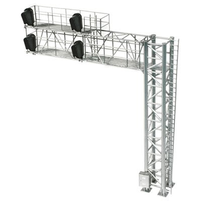 Atlas 70000099 - HO Scale 2-Track Modern Cantilever Signal Bridge - All Scales Signal System 4 Si...