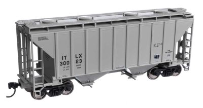 Walthers Mainline 7992 - HO 37ft 2980 Cubic-Foot 2-Bay Covered Hopper - GE Rail Services Corporat...