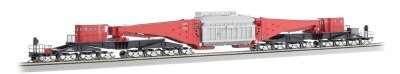 Bachmann Industries Spectrum 380-Ton Schnabel Car w/Transformer Load - Ready to Run - Red, Black,...