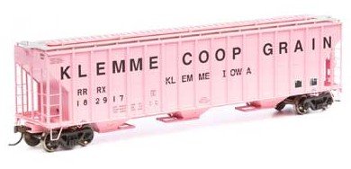 Athearn 81562 - HO RTR FMC 3-Bay 4700 Covered Hopper - Klemme Coop #182917