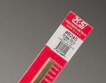 K&S Engineering 8245 All Scale - Brass Strip - 12inch x 1/4inch x .064inch