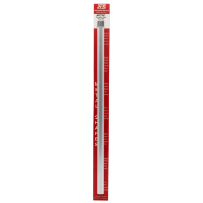 K&S Engineering 8290 All Scale - 1/2 inch OD Round Aluminum Tube - 0.029inch Thick x 12inch Long