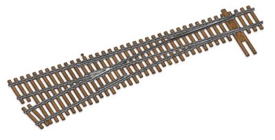 Walthers Track 83017 - HO Code 83 Nickel Silver DCC Friendly #6 Turnout - Left Hand