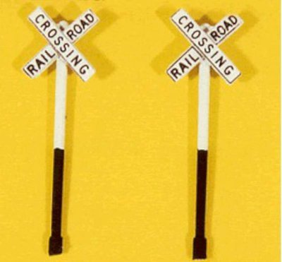 JL Innovative 846 - HO Custom Right-of-Way Signs - Deluxe R.R. Crossbuck (2pk)