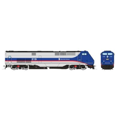 Rapido 85514 - HO GE P32AC-DM (DC/DCC/Sound): Metro North - Blue/Red/Silver: #226 