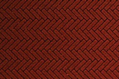 Chooch 8661 - HO/N Flexible Herringbone Dark Red Brick Sheet (2-Pack) - Small