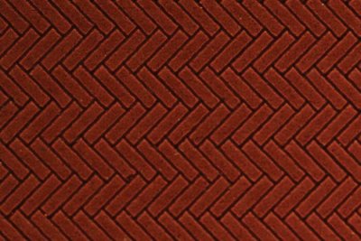 Chooch 8663 - HO Flexible Herringbone Dark Red Brick Sheet (2-Pack) - Medium