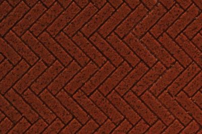 Chooch 8665 - HO/S/O Flexible Herringbone Dark Red Brick Sheet (2-Pack) - Large