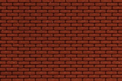 Chooch 8667 - HO/N Flexible Dark Red Brick Pavers Sheet (2-Pack) - Small