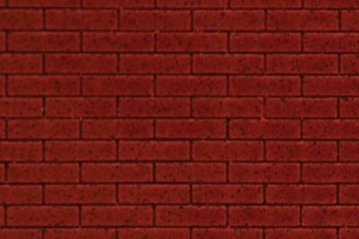 Chooch 8671 - HO/S/O Flexible Dark Red Brick Pavers Sheet (2-Pack) - Large