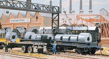 Walthers Cornerstone 1499 - HO Freight Car/Truck Loads - Steel Coil Kit (12pkg)