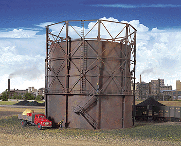 Walthers 2907 HO Cornerstone Empire Gas Works Storage Tank Plastic Kit