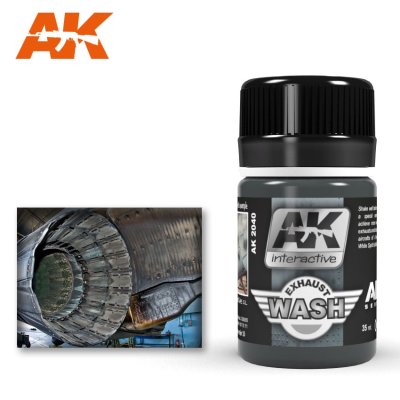 AK Interactive 2040 Air Series Exhaust Enamel Wash 35ml