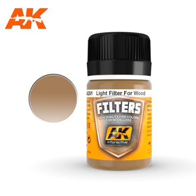 AK Interactive 261 Light Filler for Wood Enamel Paint 35ml 