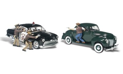 Woodland Scenics 5540 - HO AutoScenes - Getaway Gangsters