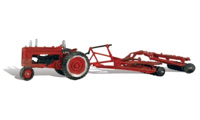 Woodland Scenics 5564 - HO AutoScenes - Farm Tractor and Disc