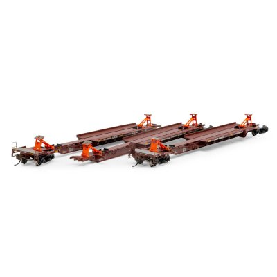 Athearn 15677 - HO RTR 57' Trinity Spine Car, BNSF #300589