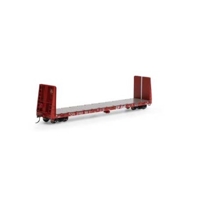 Athearn RTR 17069 - HO 60ft Bulkhead Flatcar - CP Rail #316399