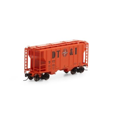 Athearn 17248 - N Scale 2 Bay 2600 Covered Hopper - Detroit, Toledo & Ironton - #11101