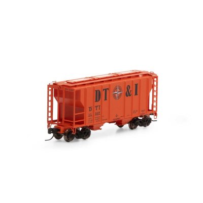 Athearn 17249 - N Scale 2 Bay 2600 Covered Hopper - Detroit, Toledo & Ironton - #11107