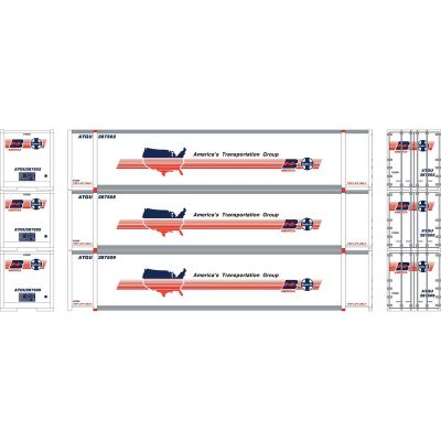 Athearn 19140 - HO 48' Containers, ATGU #287502 / 287505 / 287509 (3)