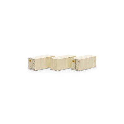 Athearn RTR 27781 - HO 20ft Corrugated Container - Container King/CKRU #1 (3pk)