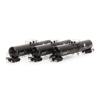 Athearn 29919 HO Scale - RTR 30,000 Gallon Ethanol Tank Car -Archer Daniels Midland - #3 (3 pack)