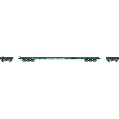 Athearn RTR 97078 - HO 60ft Flat Car - British Columbia Railway #1511