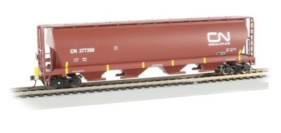 Bachmann 73803 - HO Cylindrical Grain Hopper w/Flashing End of Train Device - Canadian National #...