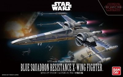 BanDai - 223296 - Star Wars Blue Squadron Resistance X Wing Fighter Model Kit 1/72 Scale