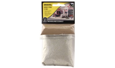 Woodland Scenics 1286 - Gravel - Gray Fine